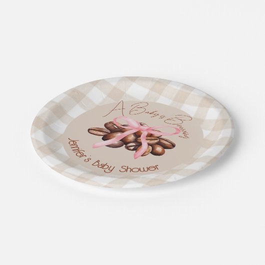 Eine kleine Bean braut Pappteller (Schrägansicht)