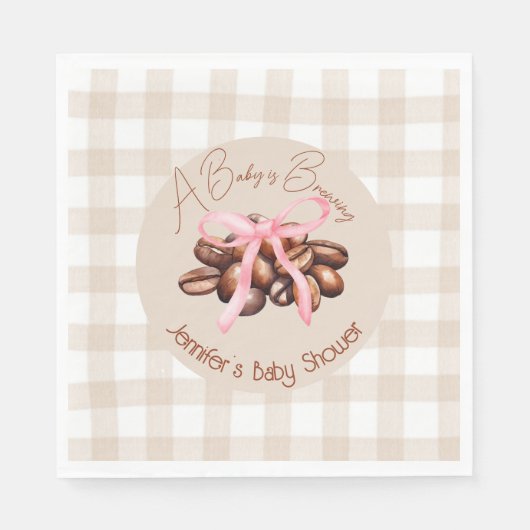 Eine kleine Bean braut Serviette (Vorderseite)