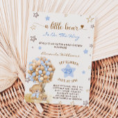 Eine kleine Bear Blue Baby Babydusche Einladung