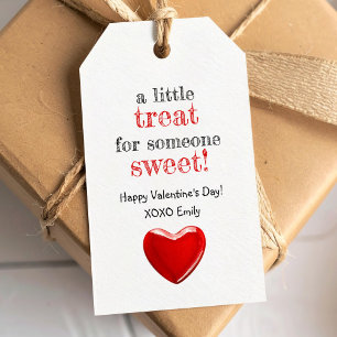 Eine kleine Belohnung für jemanden, süße Herzbonbo Geschenkanhänger