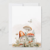 Eine kleine, bezaubernde Mushroom Baby Dusche Einladung (Rückseite)