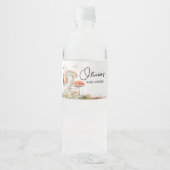 Eine kleine, bezaubernde Mushroom Baby Dusche Wasserflaschenetikett (Vorderseite)