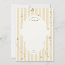 Eine kleine Biene Baby Shower Dankeskarte