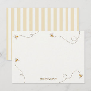 Eine kleine Biene Baby Shower Notizkarte Mitteilungskarte