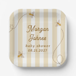 Eine kleine Biene Baby Shower Pappteller