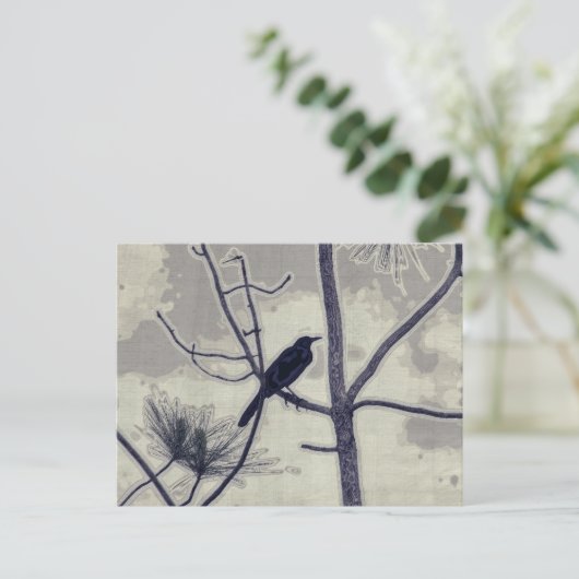 Eine kleine Birdie - Bye Bye Blackbird Postkarte (Stehend Vorderseite)