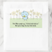 Eine kleine Birdie erzählte mir Aufkleber (Tasche)