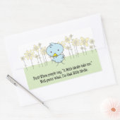 Eine kleine Birdie erzählte mir Aufkleber (Umschlag)