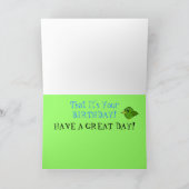 Eine kleine Birdie erzählte mir - Niedlicher Vogel Karte (Innenseite)