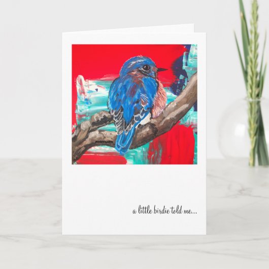 Eine kleine Birdie-Karte Karte (Vorderseite)