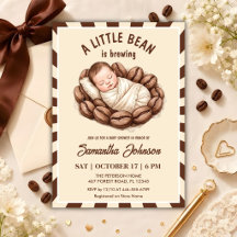 Eine kleine Bohne braut Kaffee Baby Shower