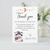 Eine kleine Boo Baby Dusche Danke Karte (Stehend Vorderseite)