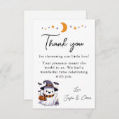 Eine kleine Boo Baby Dusche Danke Karte (Vorne/Hinten)