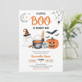 Eine kleine Boo Baby Dusche Einladung (Stehend Vorderseite)