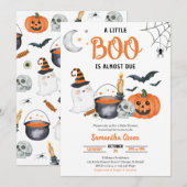 Eine kleine Boo Baby Dusche Einladung (Vorne/Hinten)