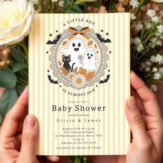 Eine kleine Boo Baby Dusche Einladung