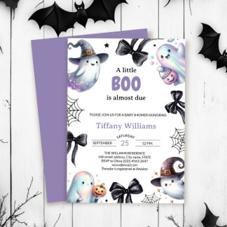 Eine kleine Boo Baby Dusche Einladung | Niedliches