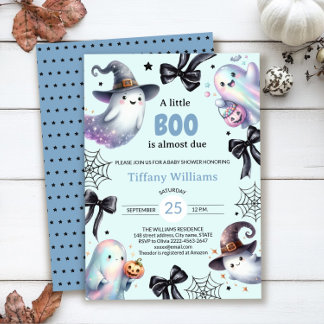 Eine kleine Boo Baby Dusche Einladung | Niedliches