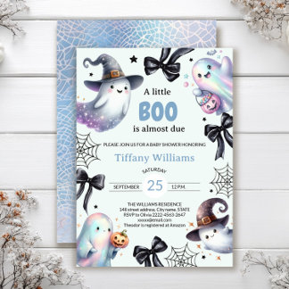 Eine kleine Boo Baby Dusche Einladung | Niedliches