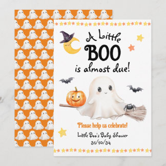 Eine kleine Boo-Baby-Dusche Halloween Einladung
