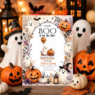 Eine kleine Boo-Baby-Shower-Halloween-Einladung Einladung