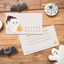 Eine kleine Boo-Baby-Shower-Windelanreizzusatzkart