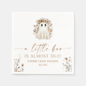 Eine kleine Boo Boho Ghost Wildblume Kinderdusche Serviette (Vorderseite)