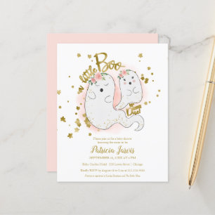 Eine kleine Boo Budget Girl Dusche Einladung