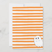 Eine kleine Boo fast gerade wegen Halloween-Kinder Einladung (Rückseite)