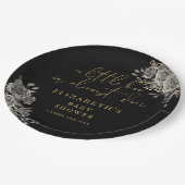 Eine kleine Boo-Gothic-Baby-Dusche Pappteller (Schrägansicht)