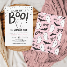 Eine kleine Boo Halloween Baby Dusche Einladung