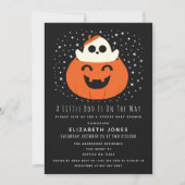 Eine kleine Boo Halloween Baby Dusche Einladung (Vorderseite)