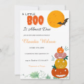 Eine kleine Boo Halloween Baby Dusche Einladung (Vorderseite)
