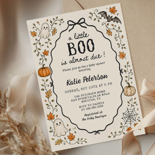 Eine kleine Boo Halloween-Baby-Party-Einladung Einladung