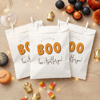 Eine kleine Boo Halloween-Baby-Party Geschenktütchen