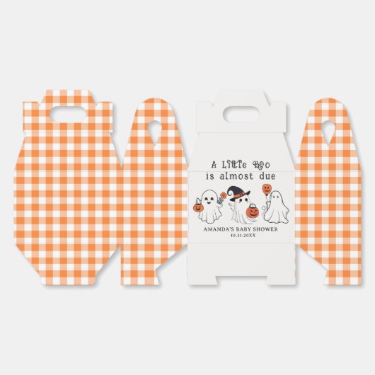 Eine kleine Boo Halloween Baby Shower Fvor Box Geschenkschachtel (Ungeklappt)