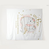 Eine kleine Boo Halloween Girl Babydusche im Hinte Wandteppich (Vorderseite (Horizontal))