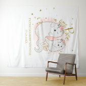 Eine kleine Boo Halloween Girl Babydusche im Hinte Wandteppich (Beispiel (Horizontal))