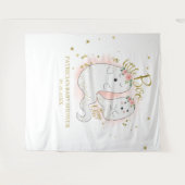 Eine kleine Boo Halloween Girl Babydusche im Hinte Wandteppich (Vorderseite (Horizontal))