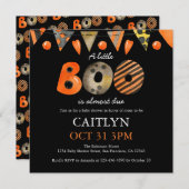 Eine kleine Boo Halloween-Kinderdusche Einladung (Vorne/Hinten)