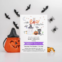 Eine kleine Boo Halloween-Kinderdusche