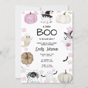 Eine kleine Boo Halloween-Kinderdusche Einladung