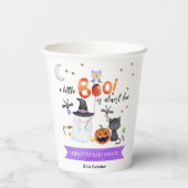 Eine kleine Boo Halloween-Kinderdusche Pappbecher (Rückseite)