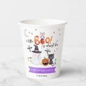 Eine kleine Boo Halloween-Kinderdusche Pappbecher (Vorderseite)