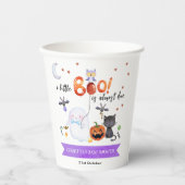 Eine kleine Boo Halloween-Kinderdusche Pappbecher (Vorderseite)