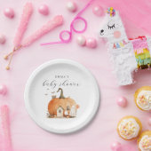 Eine kleine Boo Halloween-Kinderdusche Pappteller (Party)