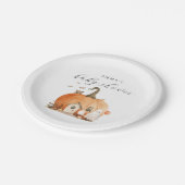 Eine kleine Boo Halloween-Kinderdusche Pappteller (Schrägansicht)