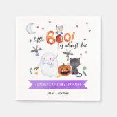 Eine kleine Boo Halloween-Kinderdusche Serviette (Vorderseite)