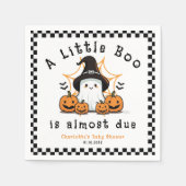 Eine kleine Boo Halloween-Kinderdusche Serviette (Vorderseite)