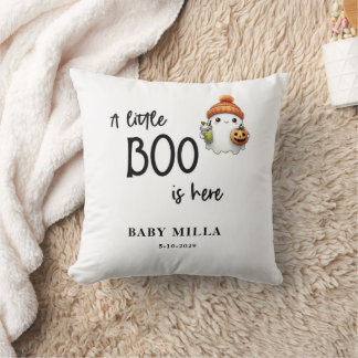 Eine kleine Boo ist fast fällig Baby-Party Kissen